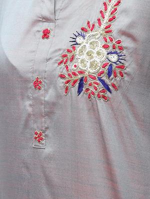 embellished kurta skirt set - 16236049 - Standard Image - 5