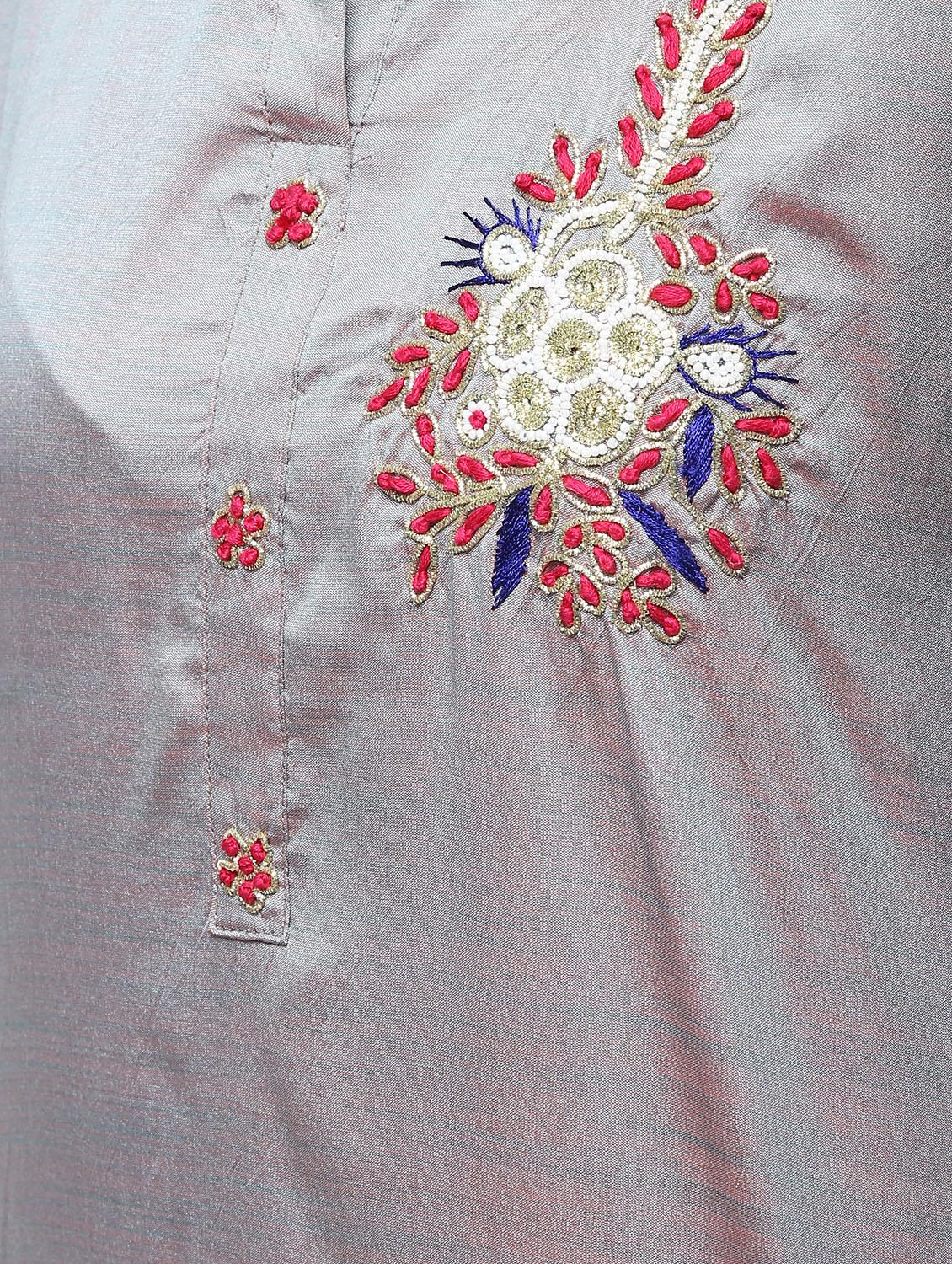 embellished kurta skirt set - 16236049 - Zoom Image - 5