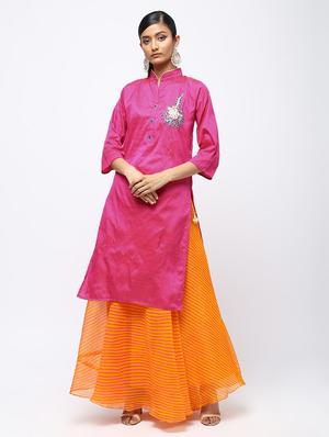 embellished kurta skirt set - 16236052 - Standard Image - 2