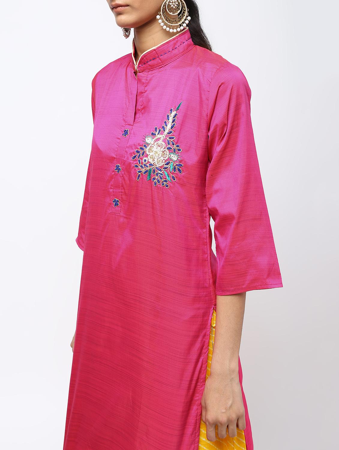 embellished kurta skirt set - 16236052 - Zoom Image - 4