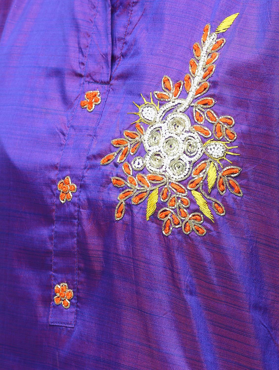 embellished kurta skirt set - 16236056 - Zoom Image - 5