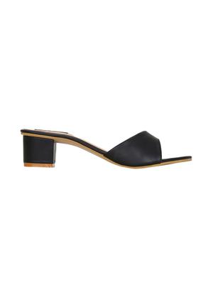 black slip on sandals - 16236183 - Standard Image - 2