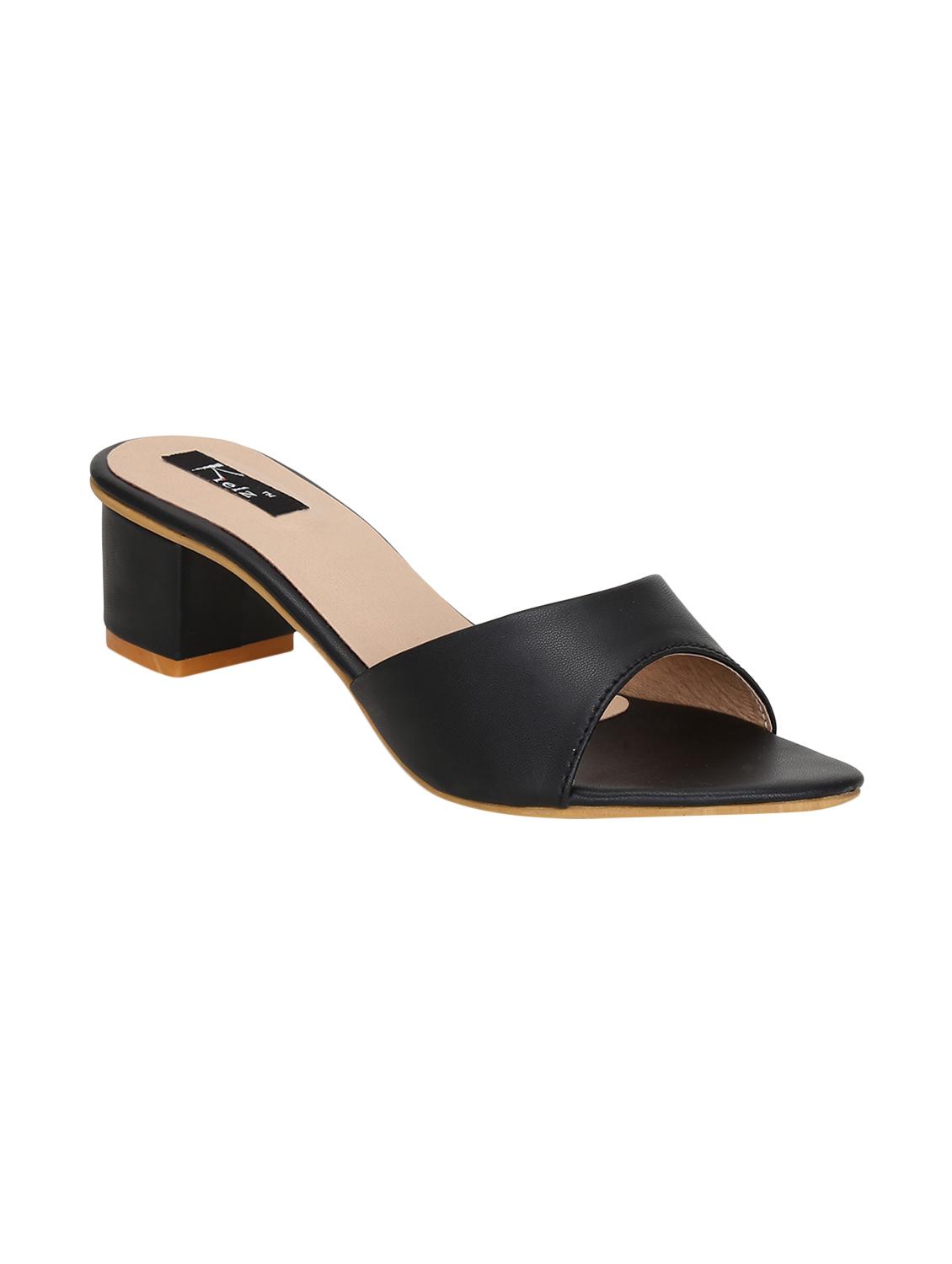 black slip on sandals - 16236183 - Zoom Image - 1