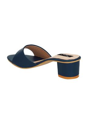 navy slip on sandals - 16236184 - Standard Image - 3