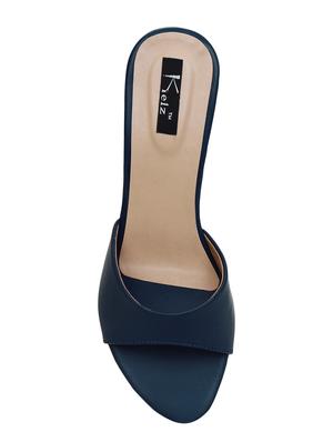 navy slip on sandals - 16236184 - Standard Image - 4