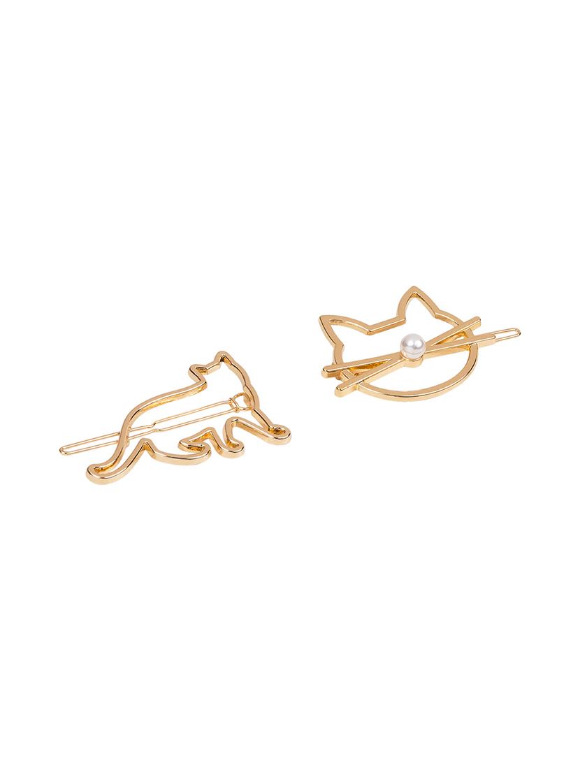 golden peacock set of 2 gold toned hairpin - 16236250 - Zoom Image - 1
