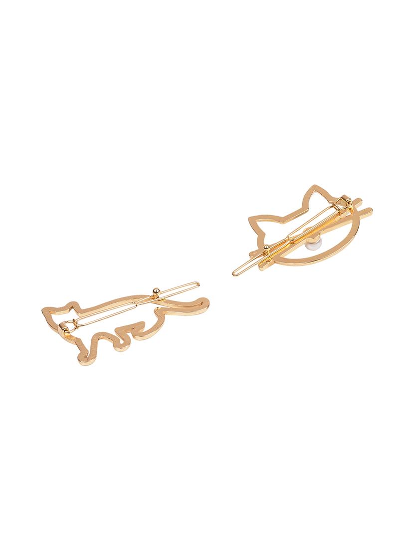 golden peacock set of 2 gold toned hairpin - 16236250 - Zoom Image - 2