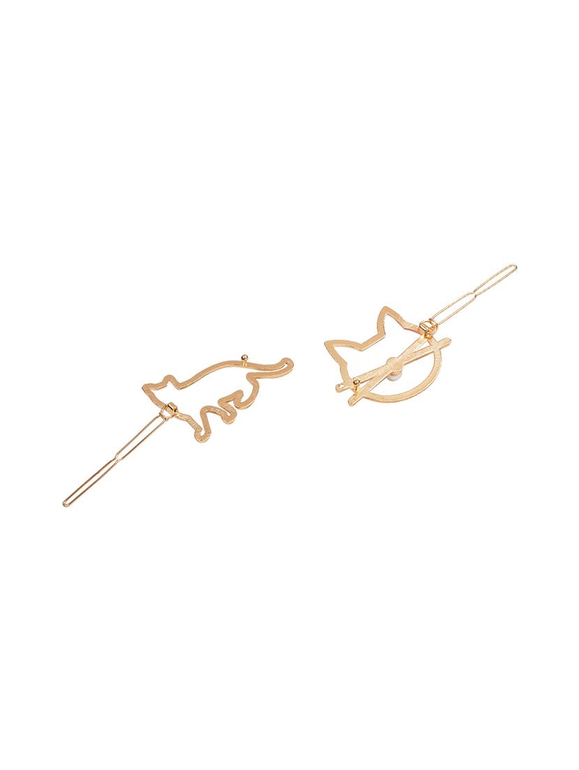 golden peacock set of 2 gold toned hairpin - 16236250 - Zoom Image - 3
