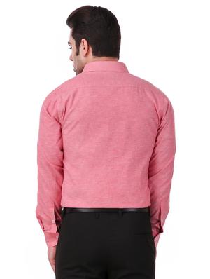 pink solid formal shirt - 16236493 - Standard Image - 3