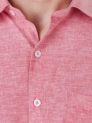 pink solid formal shirt - 16236493 - Standard Image - 4