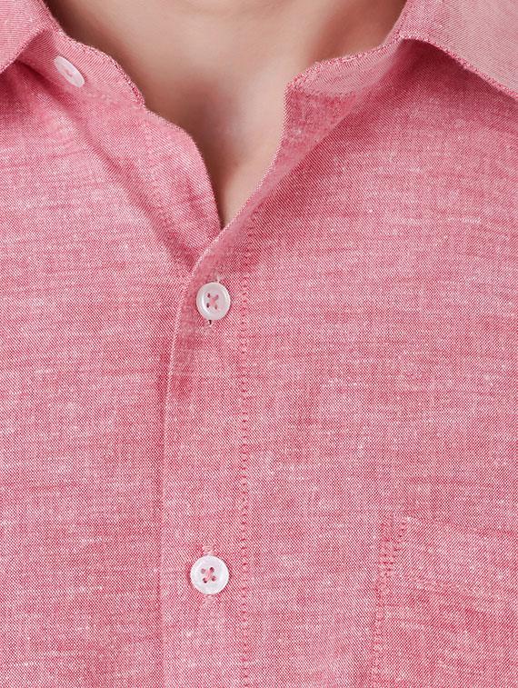 pink solid formal shirt - 16236493 - Zoom Image - 4