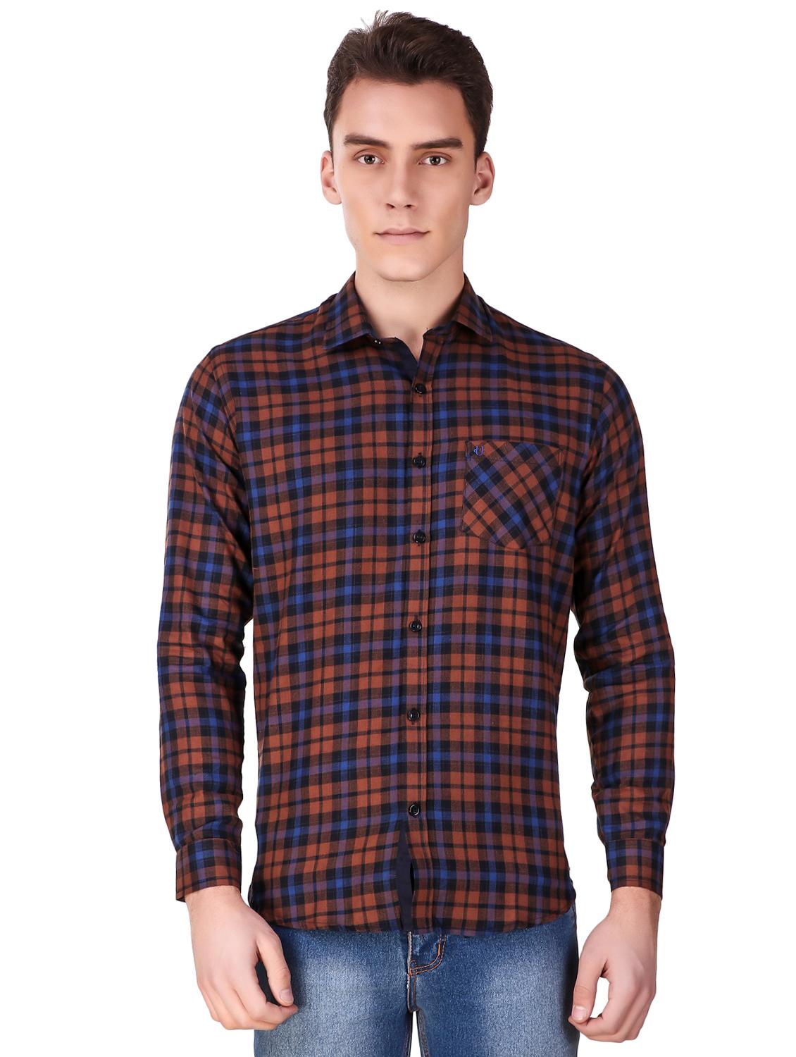multi colored checkered casual shirt - 16236507 - Zoom Image - 1