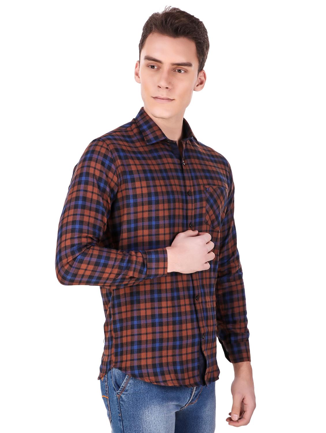 multi colored checkered casual shirt - 16236507 - Zoom Image - 2