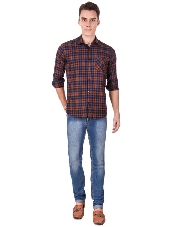 multi colored checkered casual shirt - 16236507 - Zoom Image - 4