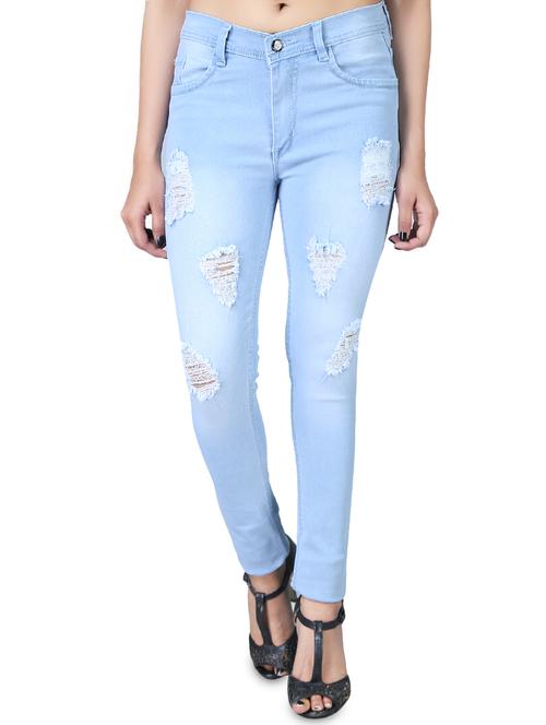 distressed skinny fit jeans - 16236573 - Very Small Image - 1