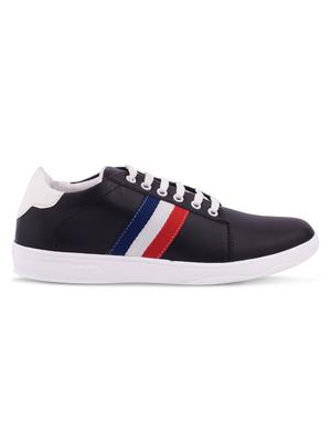 blue leatherette lace up sneakers - 16236625 - Standard Image - 2