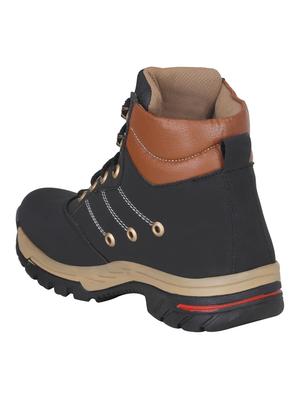 black leatherette low ankle boots - 16236850 - Standard Image - 3