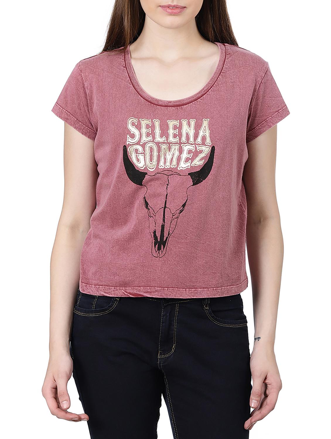 scoop neck graphic tees - 16237005 - Zoom Image - 1