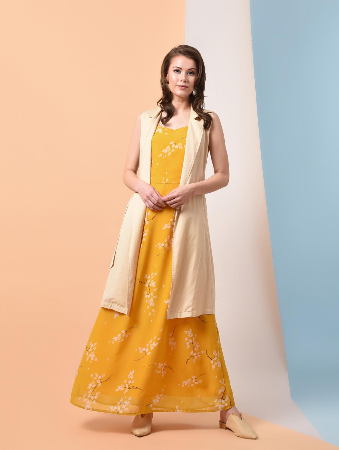 sleeveless floral maxi dress - 16237060 - Zoom Image - 1