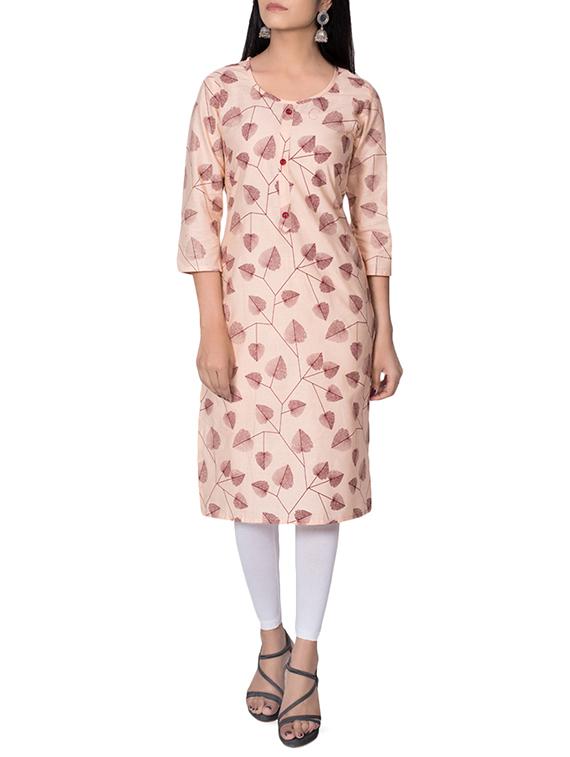 Printed straight kurta - 16237227 - Zoom Image - 1