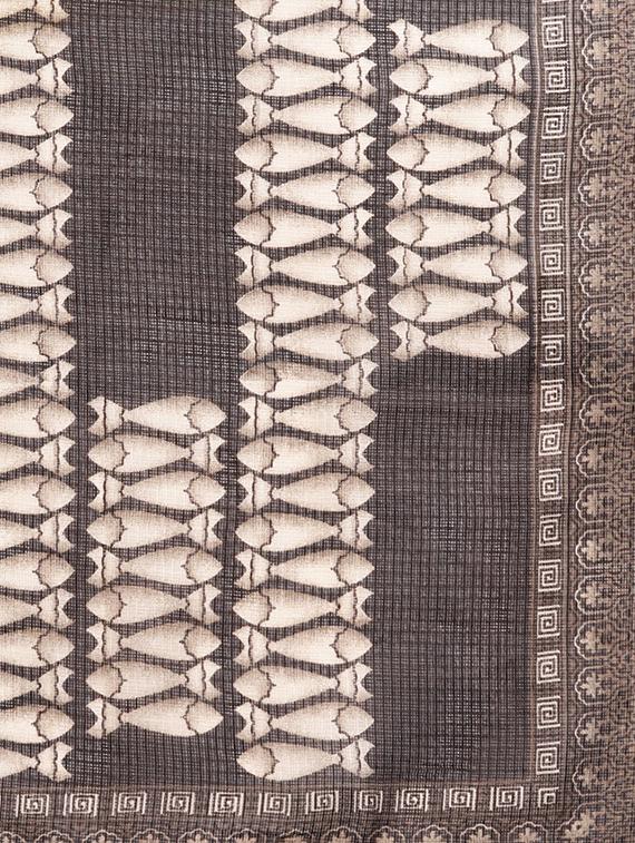 solid kurta pant with printed dupatta set - 16237473 - Zoom Image - 5