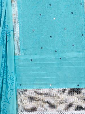 embroidered churidaar suits unstitched suit - 16237491 - Standard Image - 3