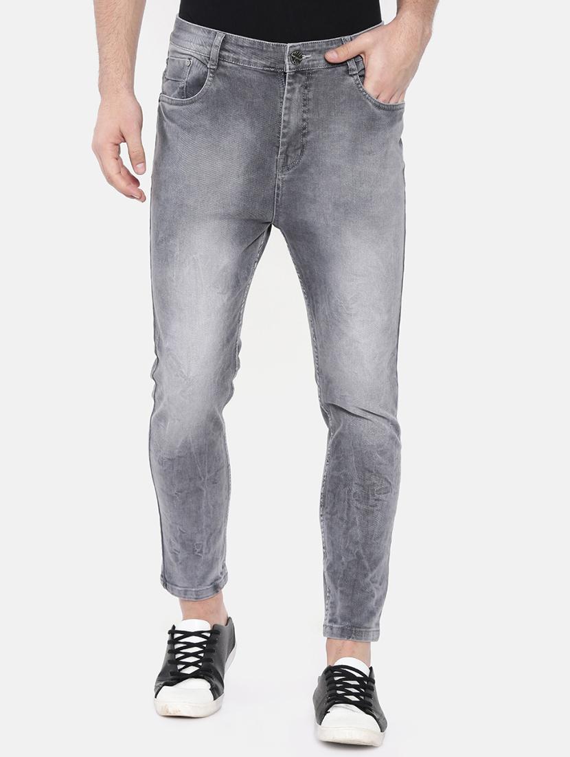 grey heavy washed jeans - 16237523 - Zoom Image - 1