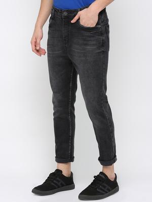 black cotton blend light washed jeans - 16237529 - Standard Image - 2