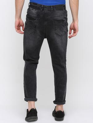 black cotton blend light washed jeans - 16237529 - Standard Image - 3