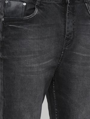black cotton blend light washed jeans - 16237529 - Standard Image - 4