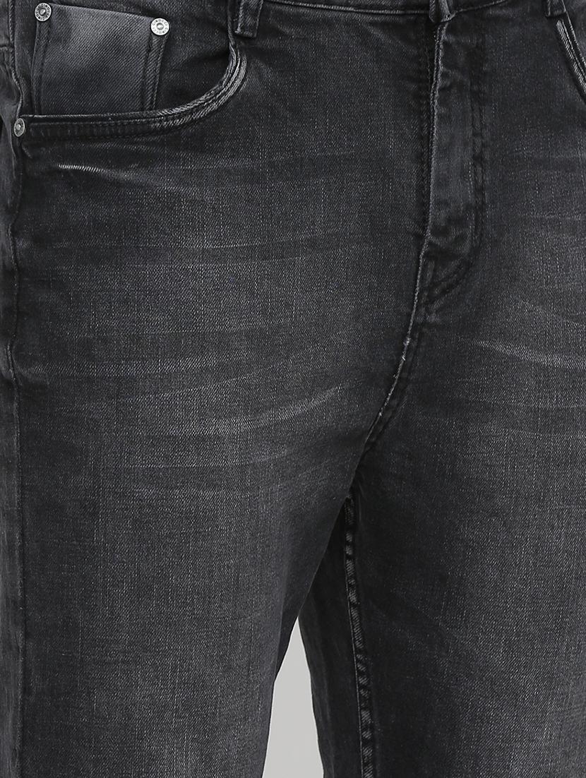 black cotton blend light washed jeans - 16237529 - Zoom Image - 4