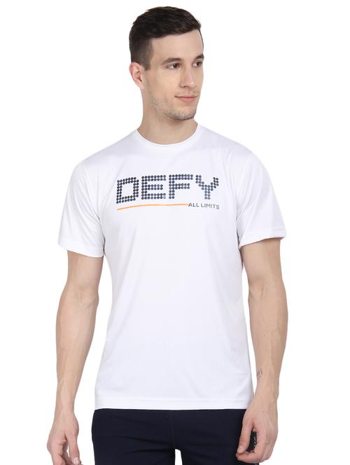 white printed t-shirt - 16239472 - Standard Image - 1