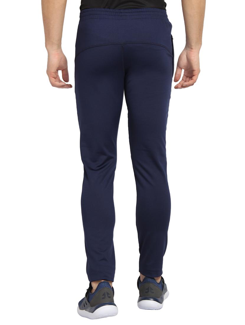 navy blue polyester full length track pant - 16239501 - Zoom Image - 3