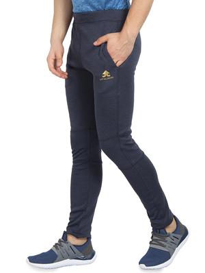navy blue polyester full length track pant - 16239505 - Standard Image - 2