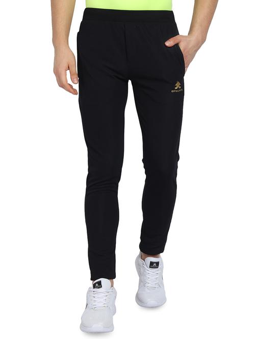 navy blue polyester full length track pant - 16239509 - Standard Image - 1