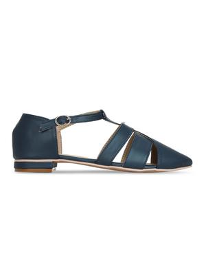 navy closed back sandals - 16239538 - Standard Image - 2