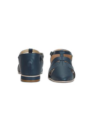 navy closed back sandals - 16239538 - Standard Image - 3