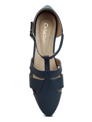 navy closed back sandals - 16239538 - Standard Image - 4