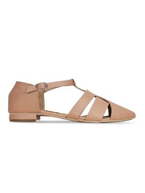 nude closed back sandals - 16239539 - Standard Image - 2