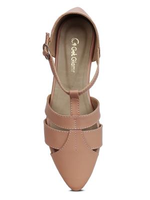 nude closed back sandals - 16239539 - Standard Image - 4