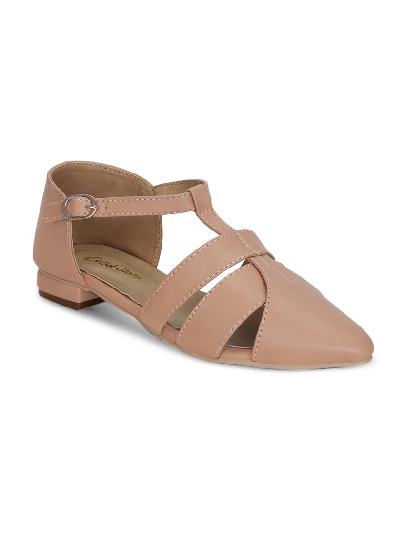 nude closed back sandals - 16239539 - Zoom Image - 1