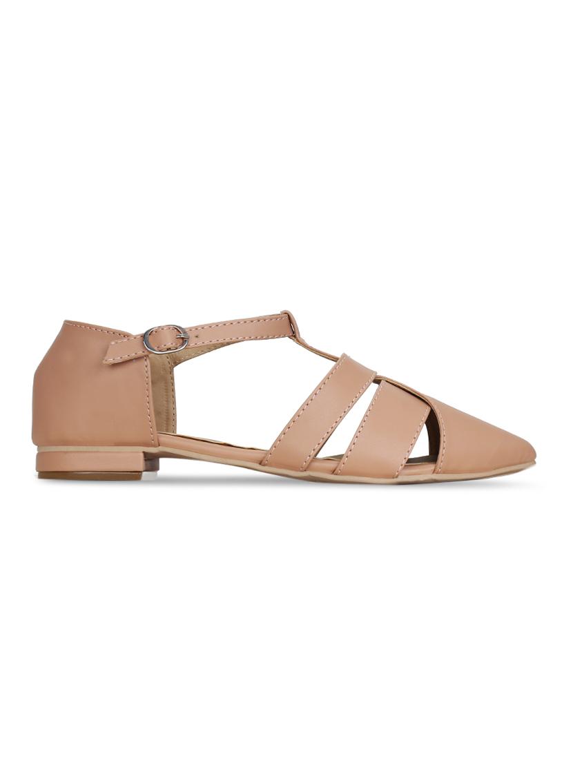 nude closed back sandals - 16239539 - Zoom Image - 2