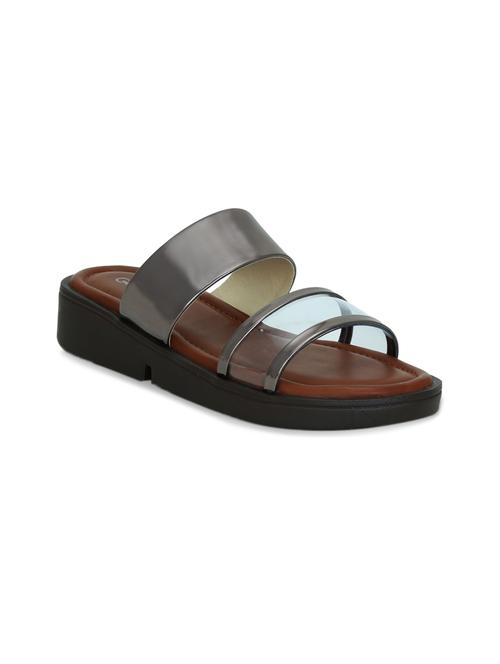 grey flat forms sandals - 16239545 - Standard Image - 1