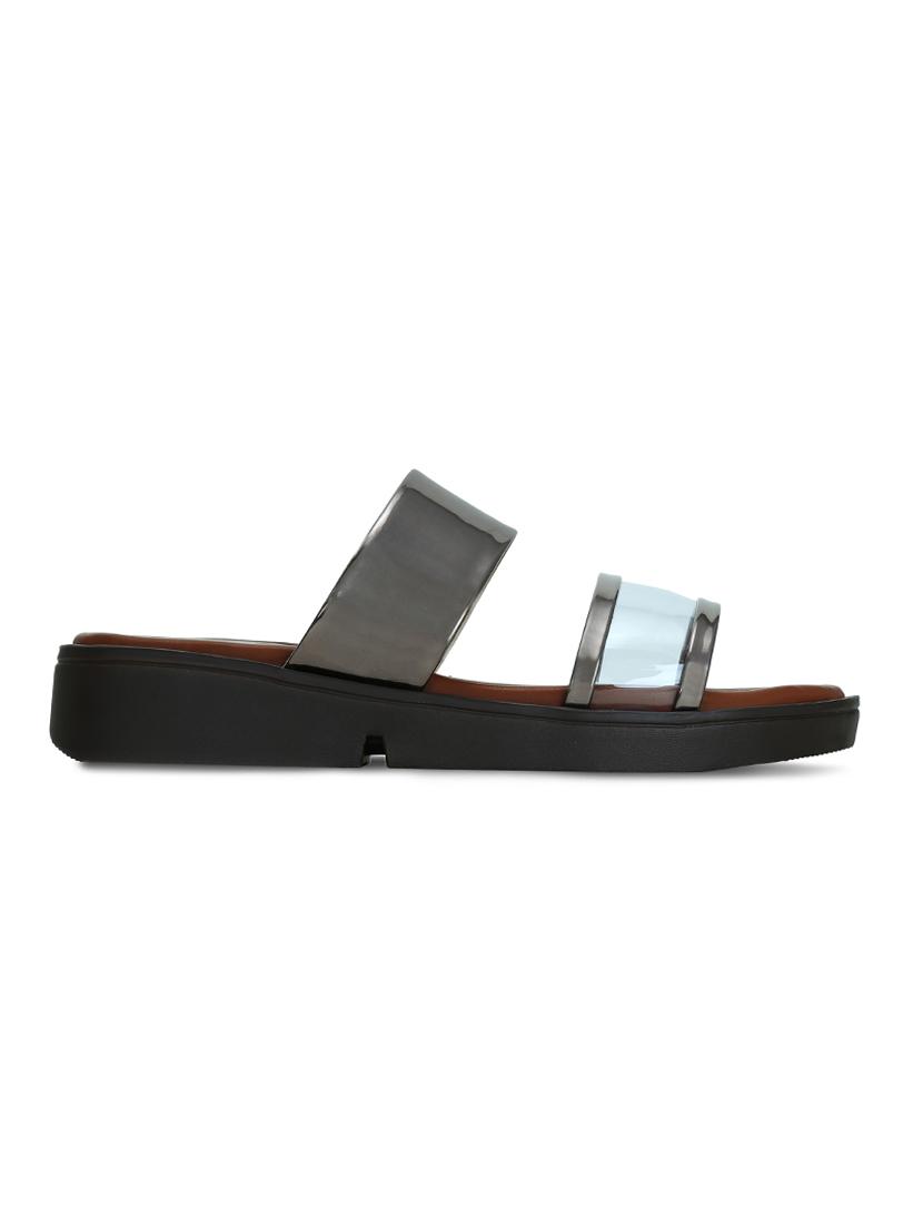 grey flat forms sandals - 16239545 - Zoom Image - 2