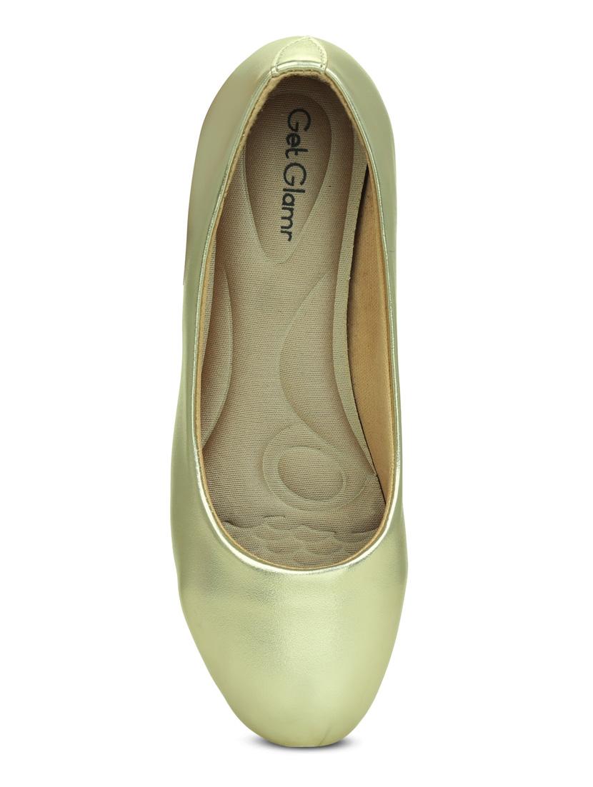 gold slip on pumps - 16239548 - Zoom Image - 4