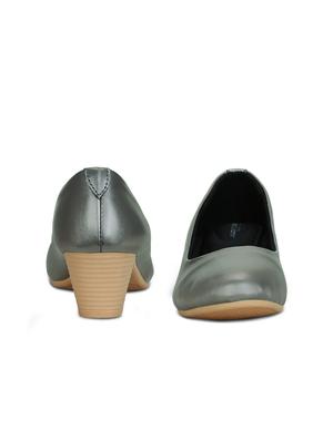 grey slip on pumps - 16239549 - Standard Image - 3