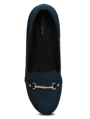 navy slip on pumps - 16239551 - Standard Image - 4