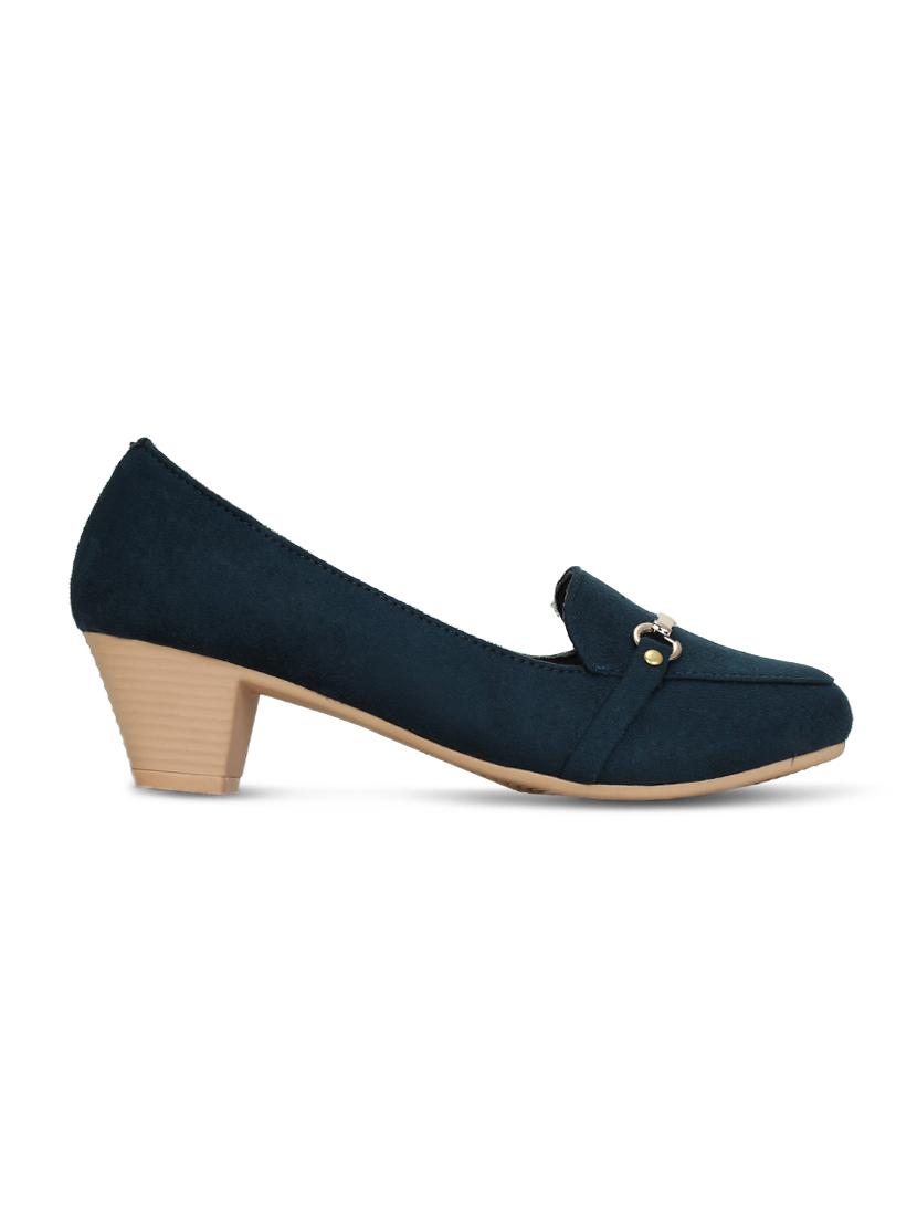 navy slip on pumps - 16239551 - Zoom Image - 2
