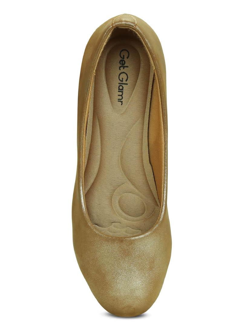 gold slip on pumps - 16239553 - Zoom Image - 4