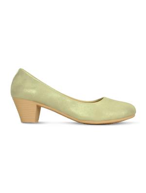 gold slip on pumps - 16239555 - Standard Image - 2